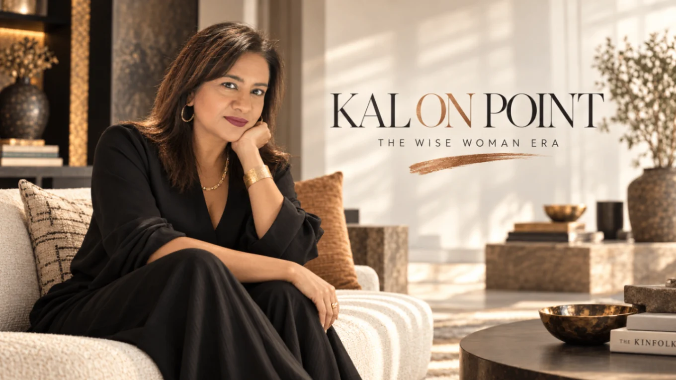 Kal on Point hero banner featuring Kal and The Wise Woman Era